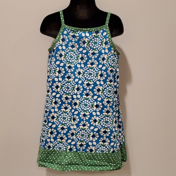 Hanna Andersson Blue and Green Floral Dress - Picture 7 of 9